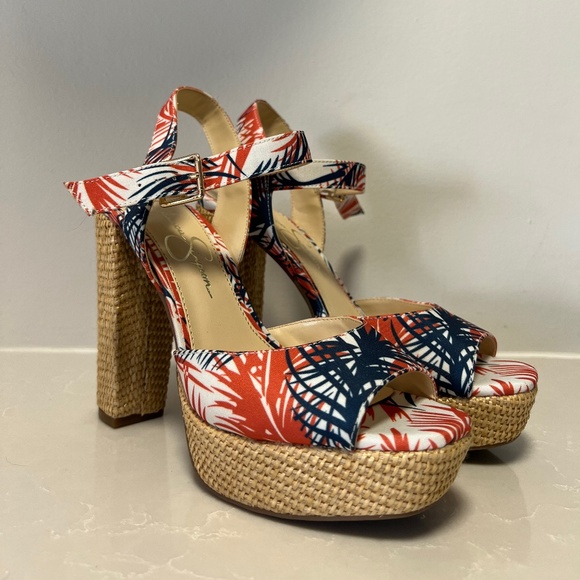 Floral Block Heels (Jessica Simpson) - Picture 1 of 2
